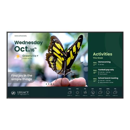 BenQ ST4304 Digitale signage flatscreen 109,2 cm (43") LCD 350 cd/m² 4K Ultra HD Zwart Type processor Android 18/7 - Image 1