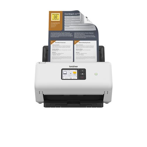 Brother ADS-4550W ADF-scanner 600 x 600 DPI Zwart, Wit