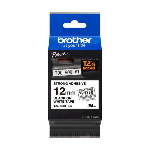 Brother TZE-S231 labelprinter-tape Zwart op wit TZ - Image 3