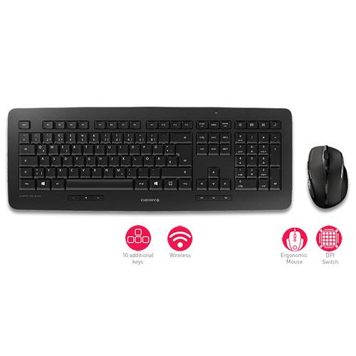 CHERRY DW 5100 toetsenbord Inclusief muis Universeel RF Draadloos Amerikaans Engels Zwart - Image 2