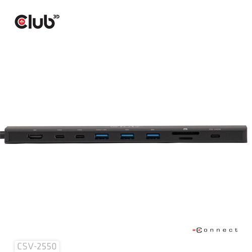 CLUB3D 10-1 Portable Dock USB Type-C® 10Gbps to HDMI™ 8K30Hz PD3.1 Max.140Watt - Image 6