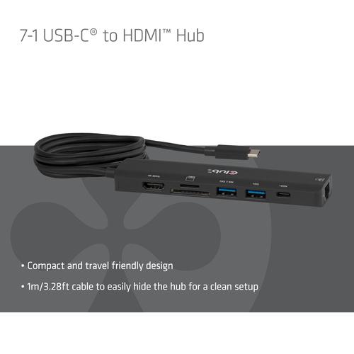 CLUB3D 7-1 USB-C® naar HDMI™-hub - Image 2