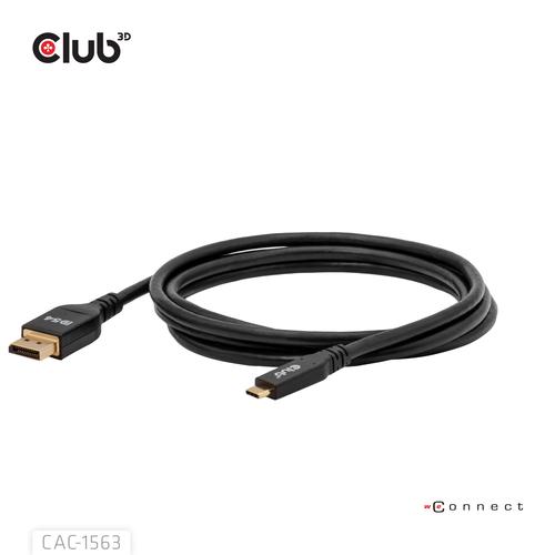 CLUB3D CAC-1563 USB-C® to DisplayPort™ 2.1 DP54 Bi-Directional Cable 8K120Hz 2m / 6.6ft - Image 6