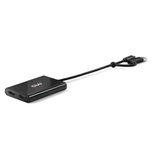 CLUB3D CSV-1475 video splitter USB Type-C 2x HDMI