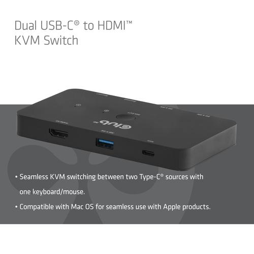 CLUB3D CSV-2512 KVM-switch Zwart - Image 4