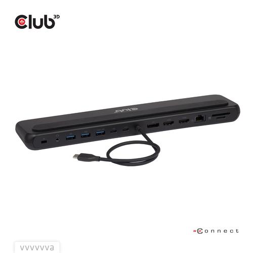 CLUB3D CSV-2541 laptop dock & poortreplicator Docking USB 3.2 Gen 1 (3.1 Gen 1) Type-C Zwart - Image 2