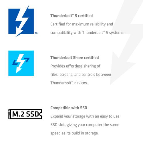 CLUB3D CSV-2562 13-1 Thunderbolt™ 5-dockingstation M.2 SSD 2x HDMI™ 8K60Hz Thunderbolt™ Share-gecertificeerd 180 W - Image 9