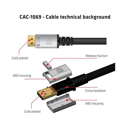 CLUB3D DisplayPort 1.4 HBR3 8K Kabel M/M 4meter - Image 5