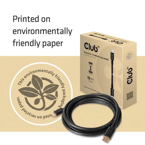 CLUB3D DisplayPort 1.4 HBR3 8K Kabel M/M 4meter - Image 6
