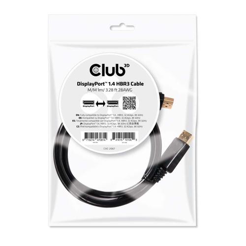 CLUB3D DisplayPort 1.4 HBR3 Cable 1meter Male/Male 8K60Hz - Image 4