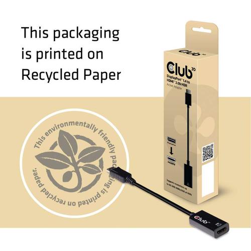 CLUB3D DisplayPort 1.4 to HDMI 2.0b HDR Active Adapter - Image 5