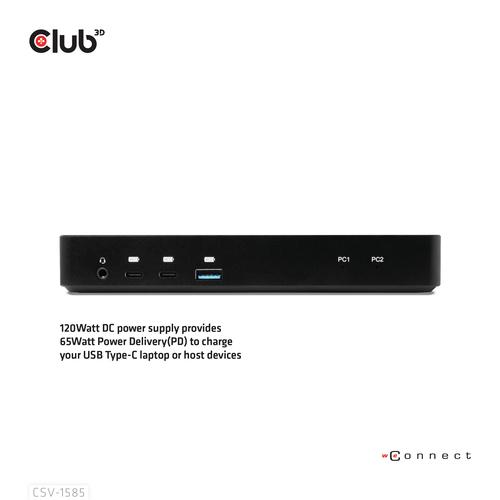 CLUB3D DisplayPort/HDMI KVM Switch/Dock 4K60Hz For USB Type-C inputs - Image 5