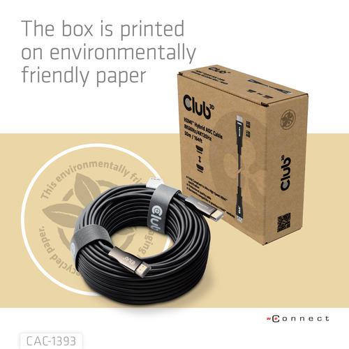 CLUB3D HDMI™ Hybrid AOC Cable 8K60Hz/4K120Hz 50m / 164.04ft - Image 8