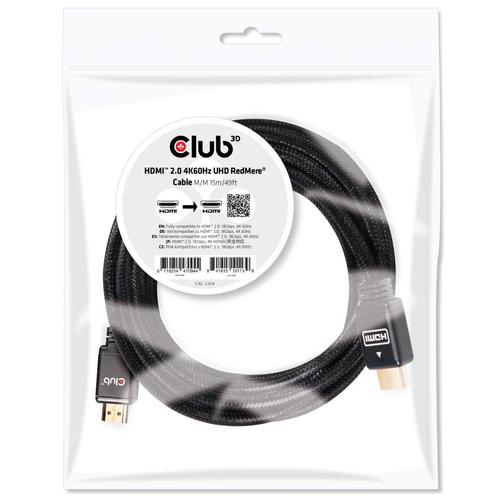 CLUB3D HDMI 2.0 4K60Hz UHD RedMere Kabel 15 meter - Image 2