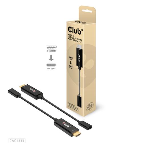 CLUB3D HDMI to USB Type-C 4K60Hz Active Adapter M/F - Image 2