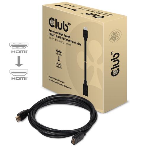 CLUB3D High Speed HDMI™ 2.0 4K60Hz VerlengKabel 3 meter M/V - Image 3
