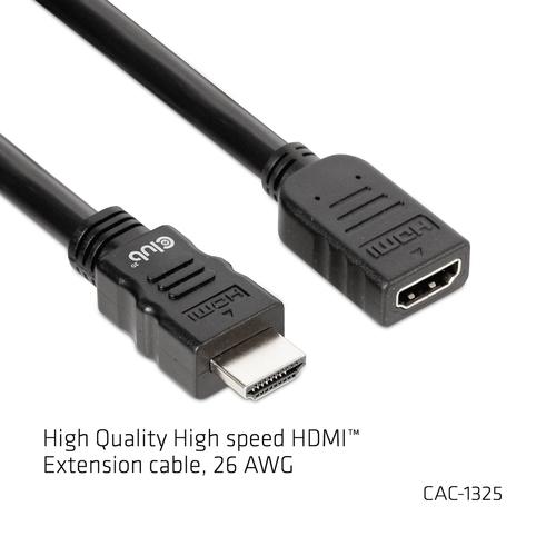 CLUB3D High Speed HDMI™ Extension Cable 4K60Hz M/F 5m/16.4ft 26 AWG - Image 2