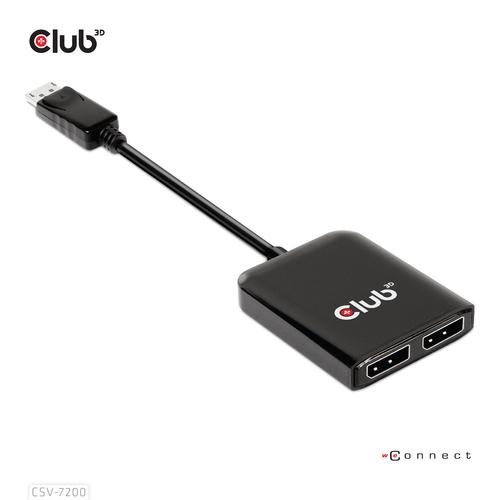 CLUB3D MST hub DisplayPort 1.4 to DisplayPort + HDMI 4K60Hz M/F - Image 2
