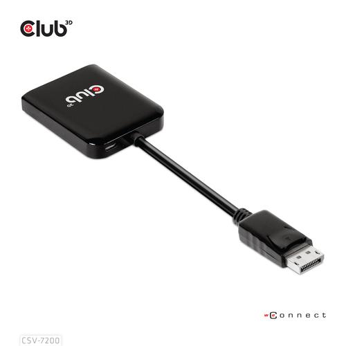 CLUB3D MST hub DisplayPort 1.4 to DisplayPort + HDMI 4K60Hz M/F - Image 3