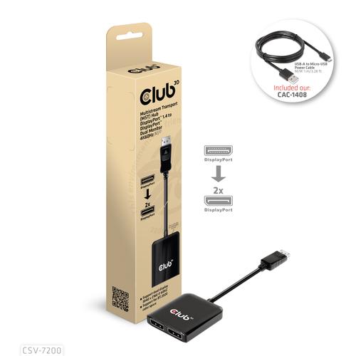 CLUB3D MST hub DisplayPort 1.4 to DisplayPort + HDMI 4K60Hz M/F - Image 5