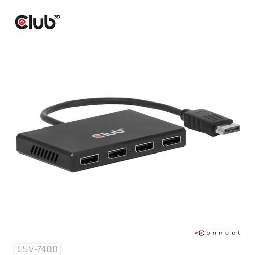 CLUB3D Quad DisplayPort™ Hub – 4 x 4K Resolution @ 30Hz, MST Support - Image 6