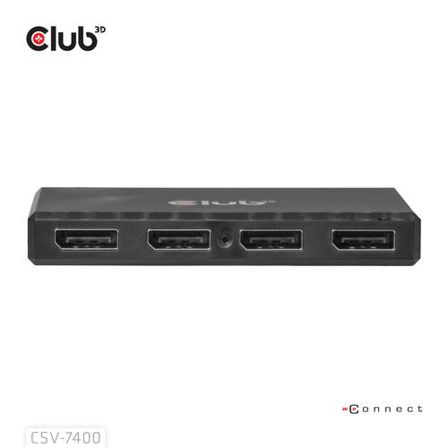 CLUB3D Quad DisplayPort™ Hub – 4 x 4K Resolution @ 30Hz, MST Support - Image 7