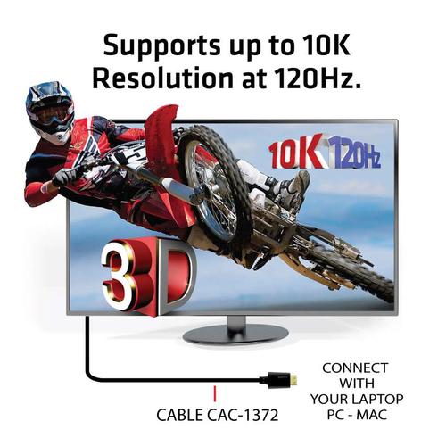 CLUB3D Ultra High Speed HDMI 4K120Hz, 144Hz Certified Cable 48Gbps M/M 2 m / 6.56 ft - Image 10
