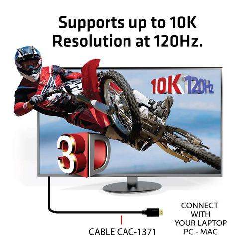 CLUB3D Ultra High Speed HDMI 4K120Hz, 144Hz Certified Cable 48Gbps M/M 1 m/3.28 ft 1Meter - Image 5