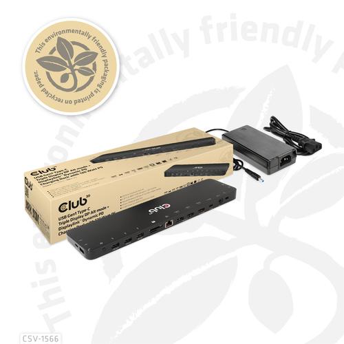 CLUB3D Universeel Docking station met 120W max/Power adapter voor het opladen van de allerzwaarste laptops met USB type C aansluiting, 2x HDMI, 1x DP( DisplayLink™ gecertificieerd en DP alt modus ) - Image 7
