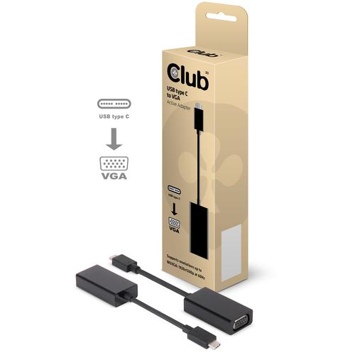 CLUB3D USB 3.1 Type C to VGA Active Adapter - Image 2