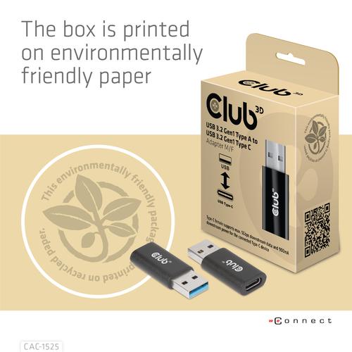 CLUB3D USB 3.2 Gen1 Type A to USB 3.2 Gen1 Type C Adapter M/F - Image 7