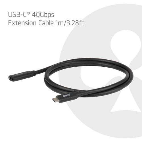 CLUB3D USB-C® 40 Gbps verlengkabel 1 m/3,28 ft - Image 2