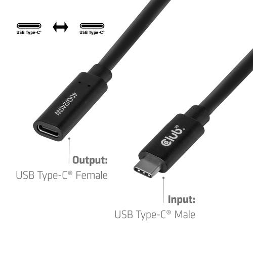 CLUB3D USB-C® 40 Gbps verlengkabel 1 m/3,28 ft - Image 4