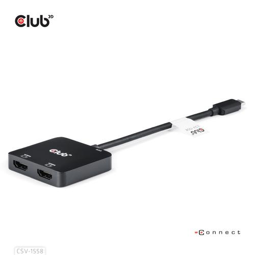 CLUB3D USB-C® Hub to Dual HDMI™ 4K60Hz M/F+PD3.0 100 Watt - Image 6