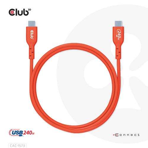 CLUB3D USB2 Type-C Bi-Directional Cable, Data 480Mb,PD 240W(48V/5A) EPR M/M 2m USB IF GECERTIFICEERD - Image 5