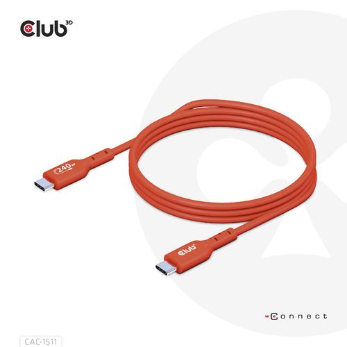 CLUB3D USB2 Type-C Bi-Directional USB-IF Certified Cable Data 480Mb, PD 240W(48V/5A) EPR M/M 4m / 13.13ft - Image 7