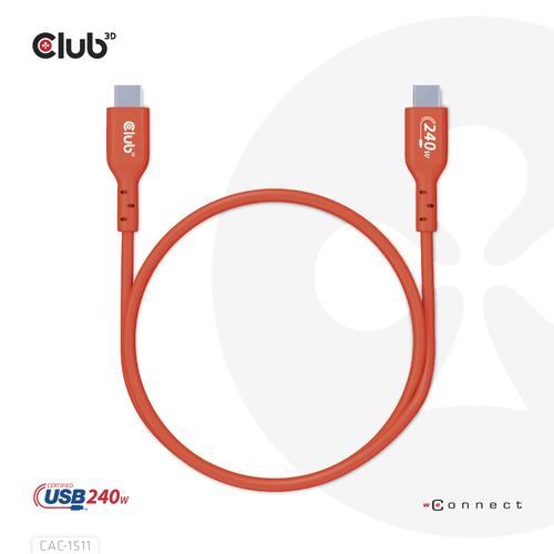 CLUB3D USB2 Type-C Bi-Directional USB-IF Certified Cable Data 480Mb, PD 240W(48V/5A) EPR M/M 1m / 3.23 ft - Image 5