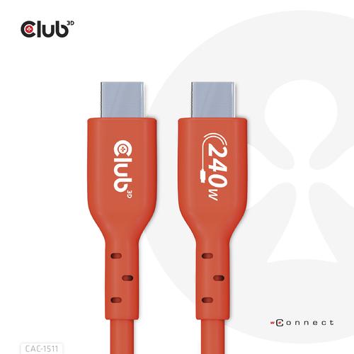 CLUB3D USB2 Type-C Bi-Directional USB-IF Certified Cable Data 480Mb, PD 240W(48V/5A) EPR M/M 1m / 3.23 ft - Image 6