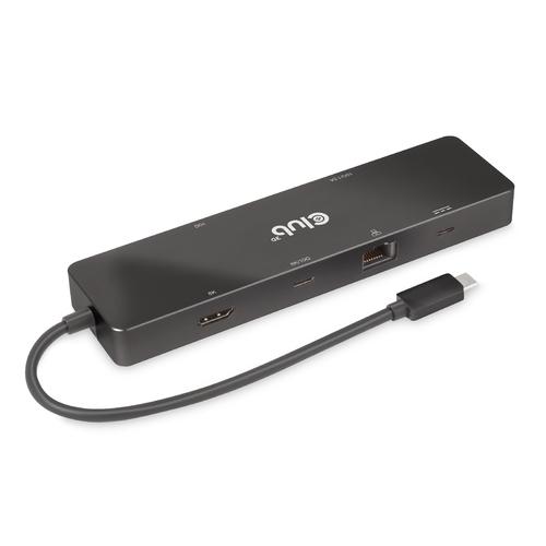 CLUB3D USB3.2 Gen2 Type-C, 6-in-1 Dual Displays Portable Dock with USB Type-C Video 4K60Hz - Image 1