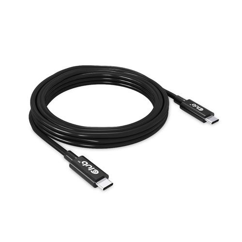 CLUB3D USB4 Gen3x2 Type-C Bi-Directional Cable 8K60Hz or 4K120Hz, Data 40Gbps, PD 240W(48V/5A) EPR M/M 3m / 9.84ft - Image 4