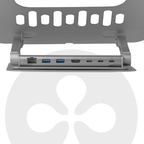 CLUB3D Verstelbare aluminium laptopstandaard met USB-C®-hub - Image 9