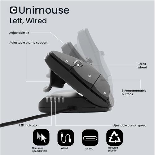 Contour Design Unimouse Left Hand, wired - Image 2