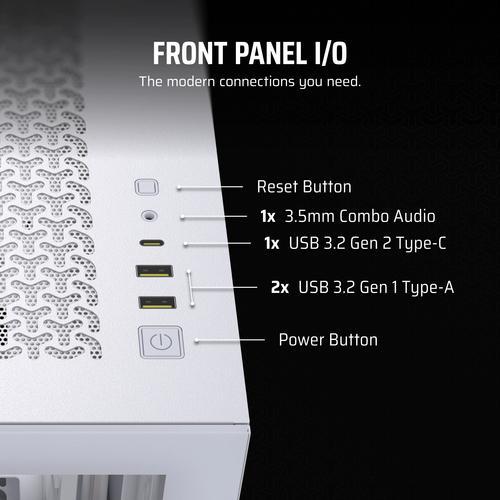 Corsair 3500X Midi Tower Wit - Image 2
