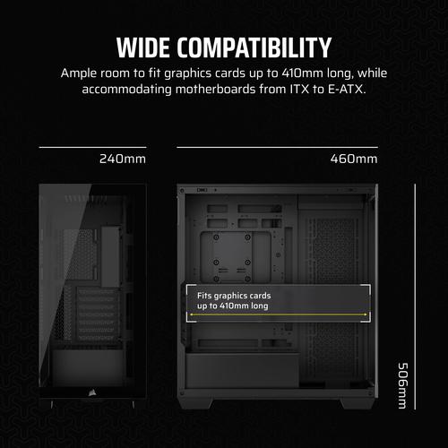 Corsair 3500X Midi Tower Zwart - Image 3