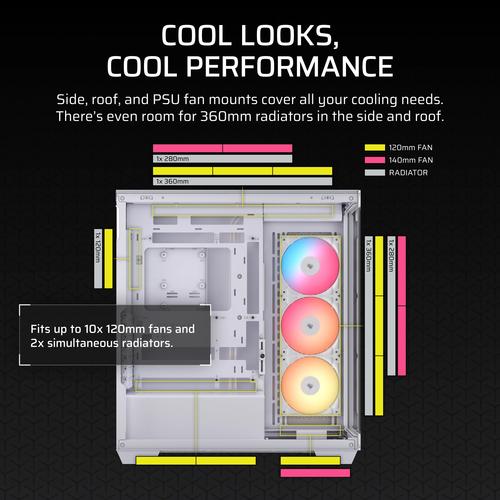 Corsair 3500X RS-R ARGB Midi Tower Wit - Image 7