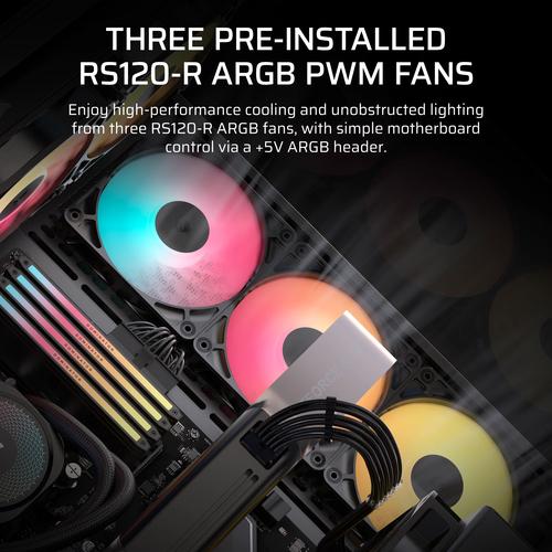 Corsair 3500X RS-R ARGB Midi Tower Zwart - Image 5