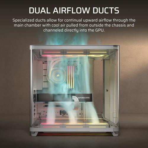 Corsair AIR 5400 LX-R RGB iCUE LINK Midi Tower Wit - Image 7