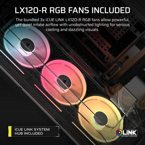 Corsair AIR 5400 LX-R RGB iCUE LINK Midi Tower Zwart - Image 9