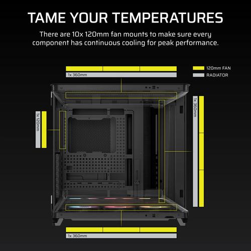 Corsair AIR 5400 RS-R ARGB Midi Tower Zwart - Image 2
