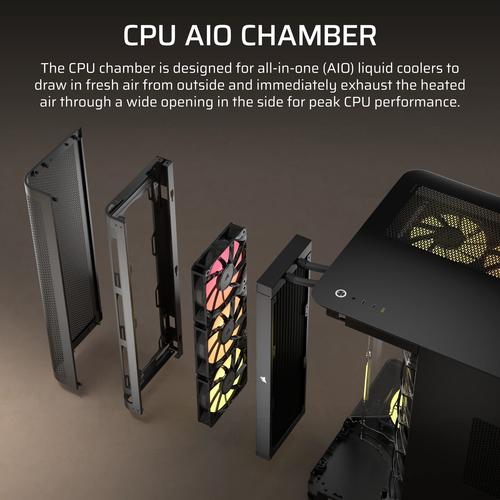Corsair AIR 5400 RS-R ARGB Midi Tower Zwart - Image 8